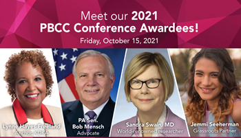 Meet our 2021 PBCC Conference Awardees - four awardees